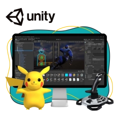 Мир игр на Unity 2D на популярном движке + AI-помощники - КИБЕРшкола программирования для детей, компьютерные курсы для школьников, начинающих и подростков - KIBERone г. Раменское 