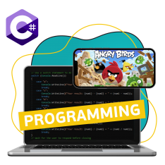 Программирование на C#. Удивительный мир 2D-игр - КИБЕРшкола программирования для детей, компьютерные курсы для школьников, начинающих и подростков - KIBERone г. Раменское 