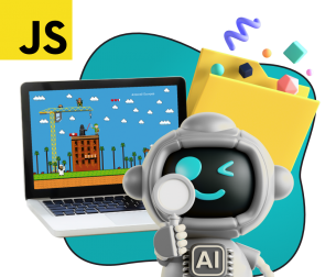 Язык программирования JavaScript + AI. Проектное обучение + геймификация + AI-помощники - КИБЕРшкола программирования для детей, компьютерные курсы для школьников, начинающих и подростков - KIBERone г. Раменское 